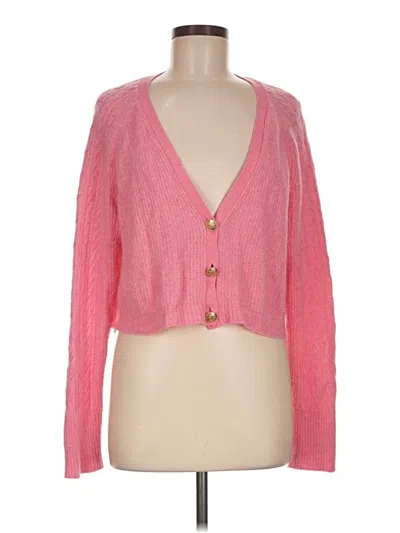 Pre-owned Jcrew Cardigan Sweater In Pink