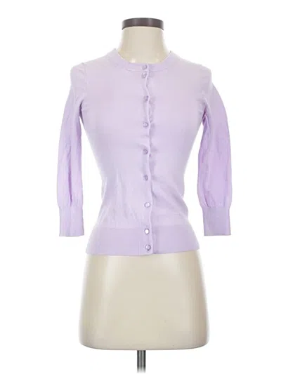 Pre-owned Jcrew Cardigan Sweater In Purple