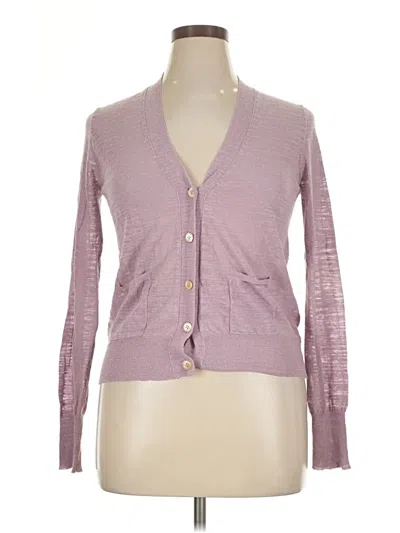 Pre-owned Jcrew Cardigan Sweater In Purple