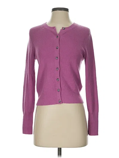 Pre-owned Jcrew Cardigan Sweater In Purple