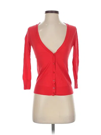 Pre-owned Jcrew Cardigan Sweater In Red