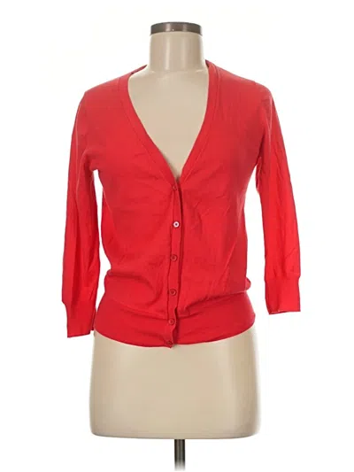 Pre-owned Jcrew Cardigan Sweater In Red