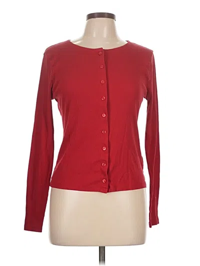 Pre-owned Jcrew Cardigan Sweater In Red