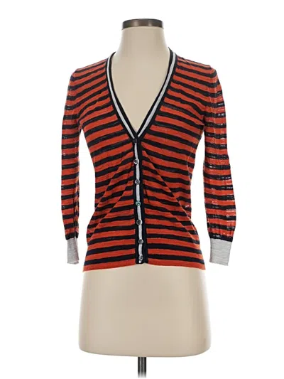 Pre-owned Jcrew Cardigan Sweater In Red