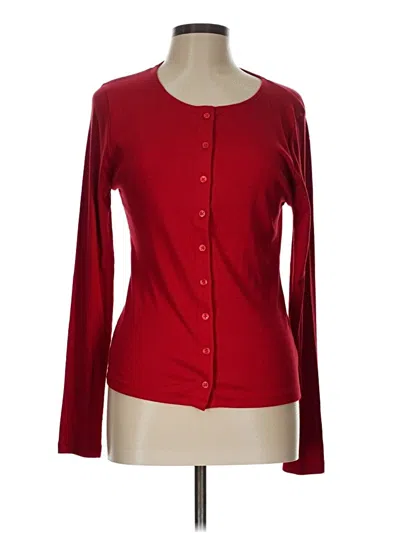 Pre-owned Jcrew Cardigan Sweater In Red