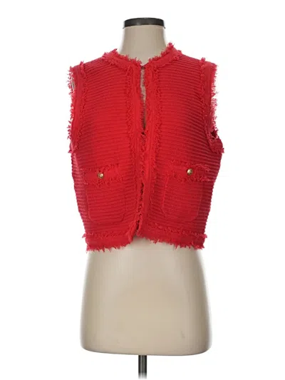 Pre-owned Jcrew Cardigan Sweater In Red
