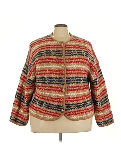 Pre-owned Jcrew Cardigan Sweater In Red