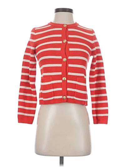 Pre-owned Jcrew Cardigan Sweater In Red