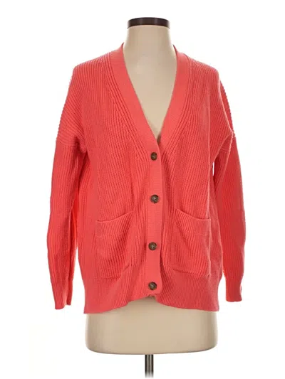 Pre-owned Jcrew Cardigan Sweater In Red
