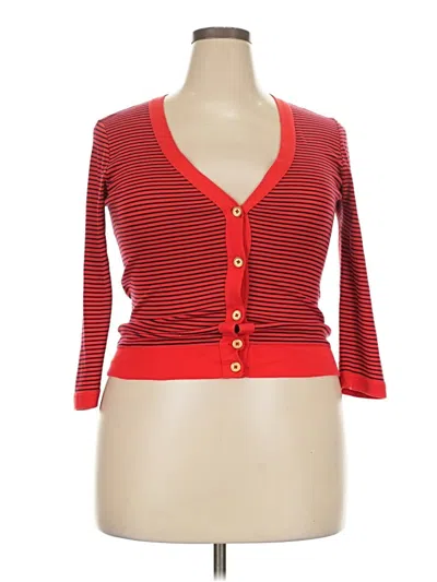 Pre-owned Jcrew Cardigan Sweater In Red