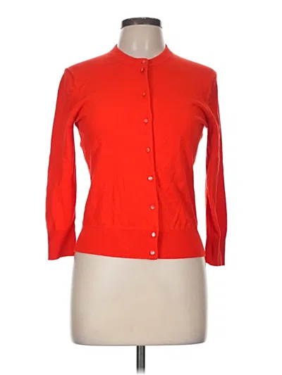 Pre-owned Jcrew Cardigan Sweater In Red