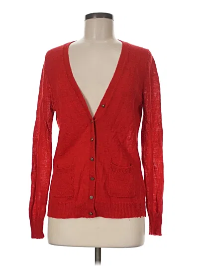 Pre-owned Jcrew Cardigan Sweater In Red