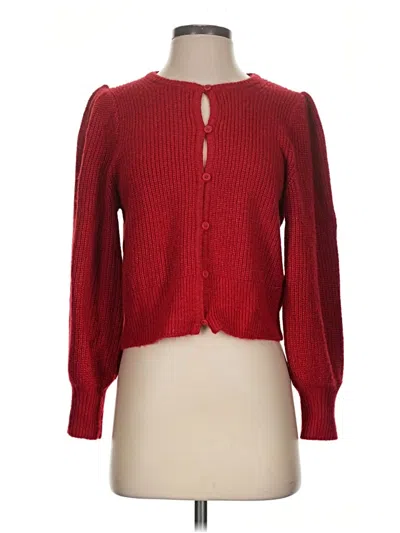 Pre-owned Jcrew Cardigan Sweater In Red