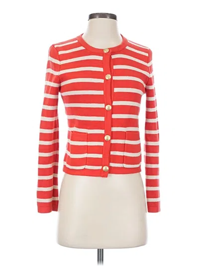 Pre-owned Jcrew Cardigan Sweater In Red