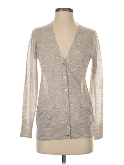 Pre-owned Jcrew Cardigan Sweater In Silver