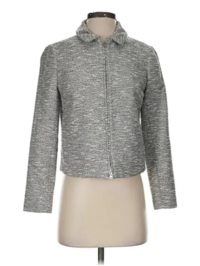 Pre-owned Jcrew Cardigan Sweater In Silver