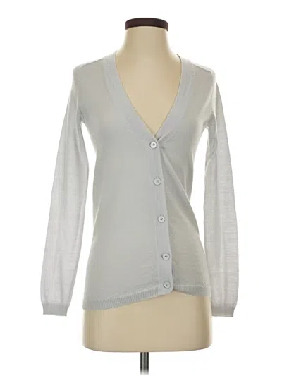 Pre-owned Jcrew Cardigan Sweater In Silver