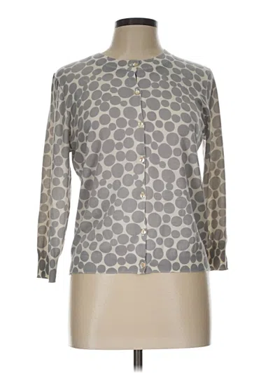 Pre-owned Jcrew Cardigan Sweater In Silver