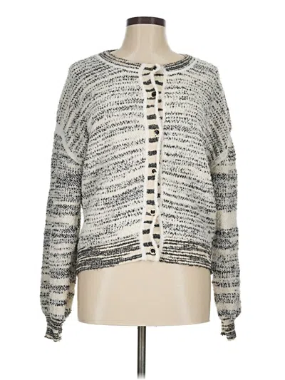 Pre-owned Jcrew Cardigan Sweater In Silver