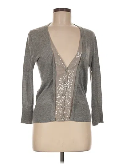Pre-owned Jcrew Cardigan Sweater In Silver