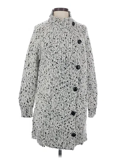 Pre-owned Jcrew Cardigan Sweater In Silver