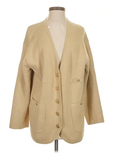 Pre-owned Jcrew Cardigan Sweater In Tan