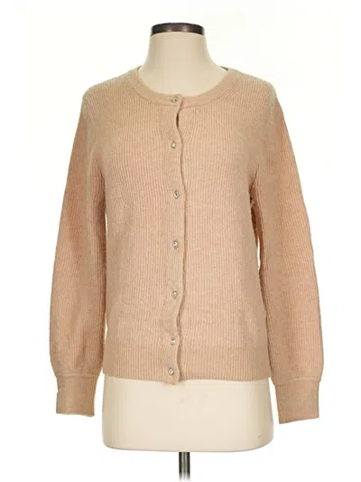 Pre-owned Jcrew Cardigan Sweater In Tan