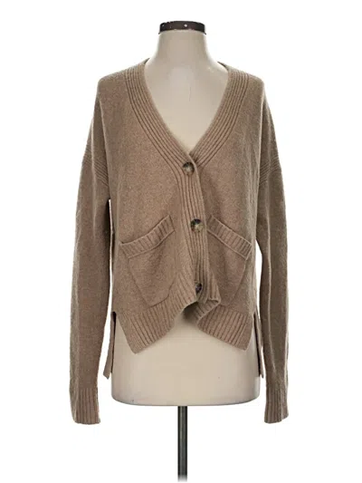 Pre-owned Jcrew Cardigan Sweater In Tan