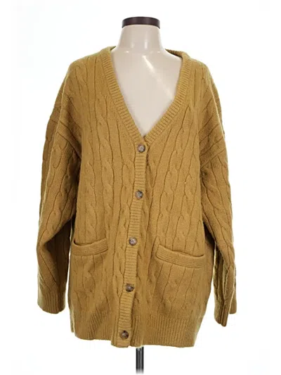 Pre-owned Jcrew Cardigan Sweater In Tan