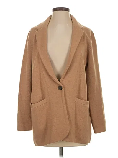 Pre-owned Jcrew Cardigan Sweater In Tan
