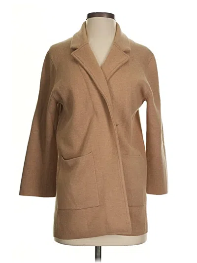 Pre-owned Jcrew Cardigan Sweater In Tan