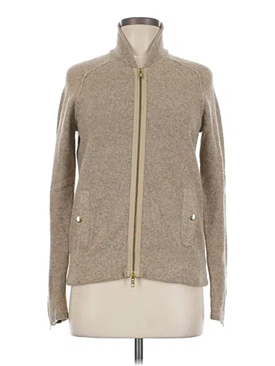 Pre-owned Jcrew Cardigan Sweater In Tan