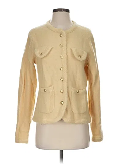 Pre-owned Jcrew Cardigan Sweater In Tan