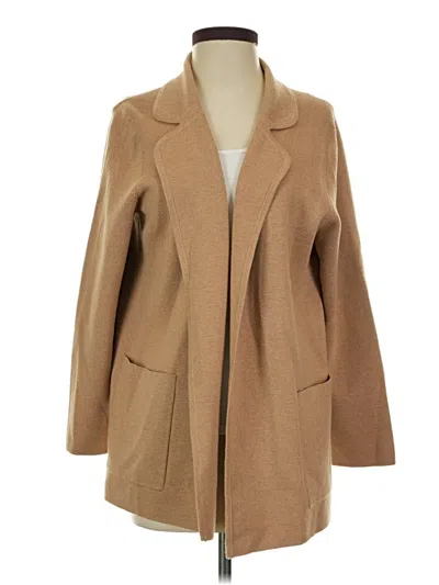 Pre-owned Jcrew Cardigan Sweater In Tan