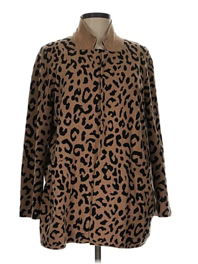 Pre-owned Jcrew Cardigan Sweater In Tan