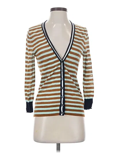 Pre-owned Jcrew Cardigan Sweater In Tan