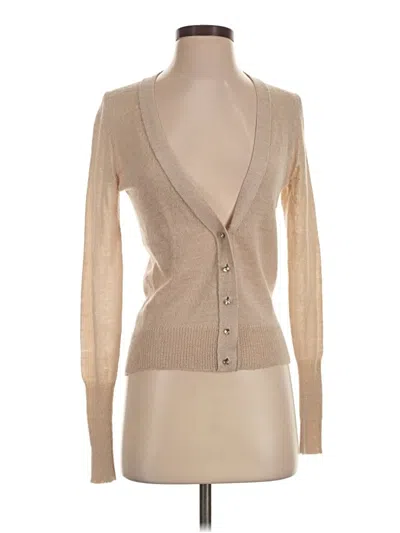 Pre-owned Jcrew Cardigan Sweater In Tan