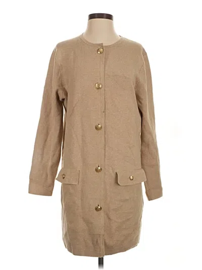 Pre-owned Jcrew Cardigan Sweater In Tan