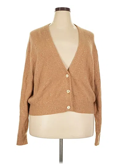 Jcrew Cardigan Sweater In Tan