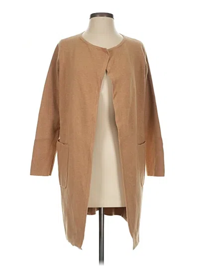Pre-owned Jcrew Cardigan Sweater In Tan