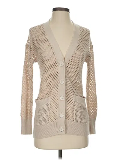 Pre-owned Jcrew Cardigan Sweater In Tan