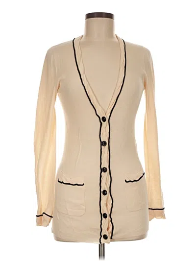 Pre-owned Jcrew Cardigan Sweater In Tan
