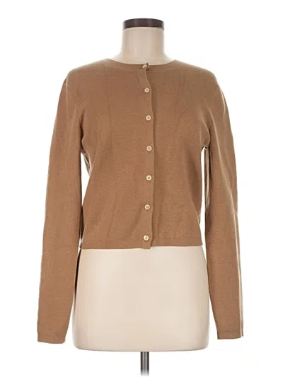 Pre-owned Jcrew Cardigan Sweater In Tan