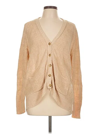 Pre-owned Jcrew Cardigan Sweater In Tan