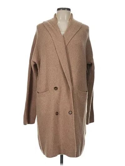Pre-owned Jcrew Cardigan Sweater In Tan
