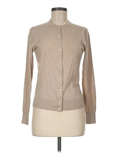 Pre-owned Jcrew Cardigan Sweater In Tan
