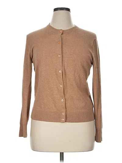 Pre-owned Jcrew Cardigan Sweater In Tan