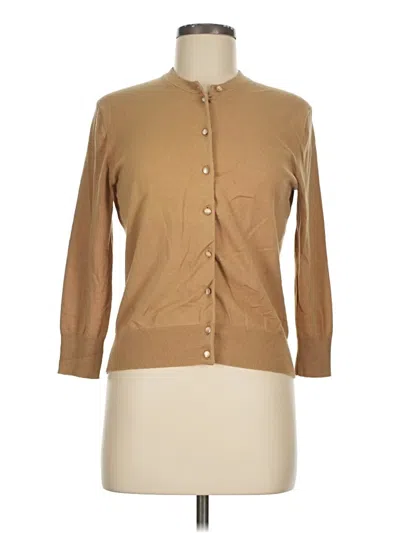 Pre-owned Jcrew Cardigan Sweater In Tan