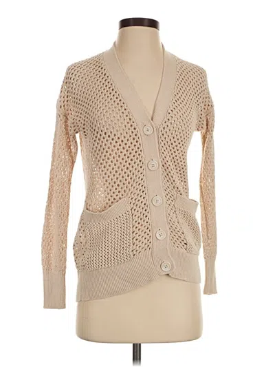 Pre-owned Jcrew Cardigan Sweater In Tan