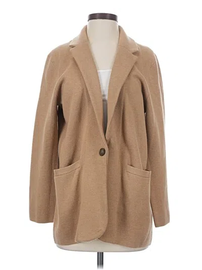 Pre-owned Jcrew Cardigan Sweater In Tan